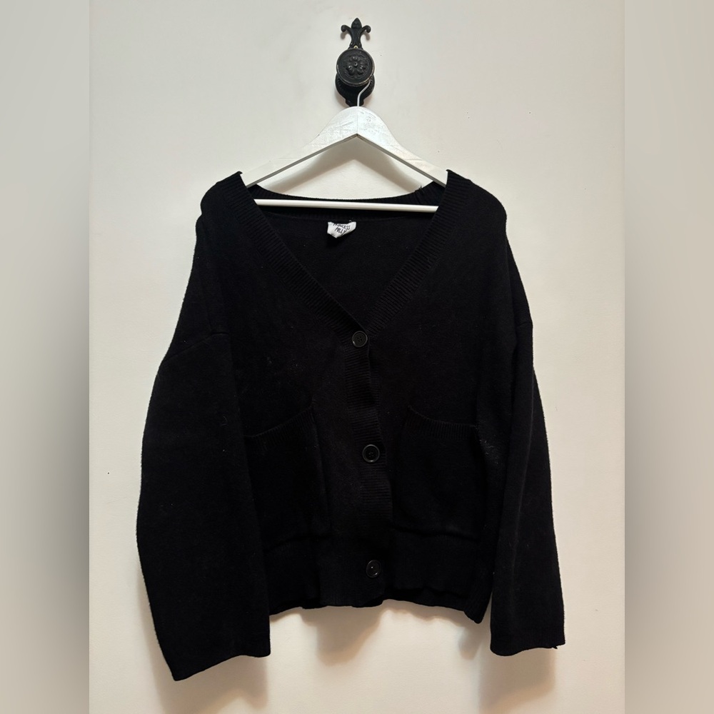 Princess Polly Black Cardigan Sweater